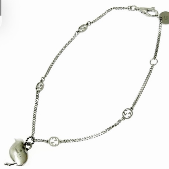 Gucci Silver and Gold Bird Charm Bracelet One Size - Picture 8 of 10